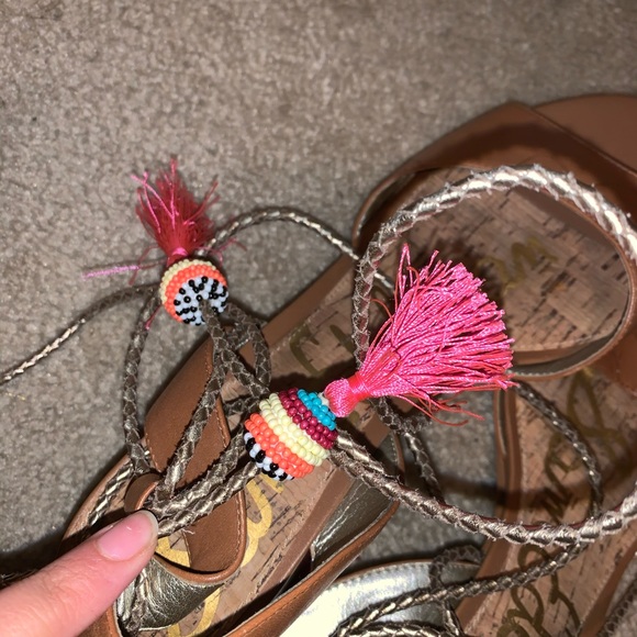 Tie Up Sandals - Sam Edelman Shani Sandals - Picture 4 of 4